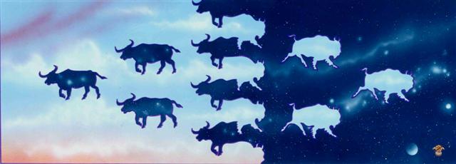 When cattle replaced the Buffalo, the Indians lost more than food, clothing, tools and shelter the Buffalo provided.  They also suffered spiritually, with the lost of the Buffalo, put here by the Great Spirit.